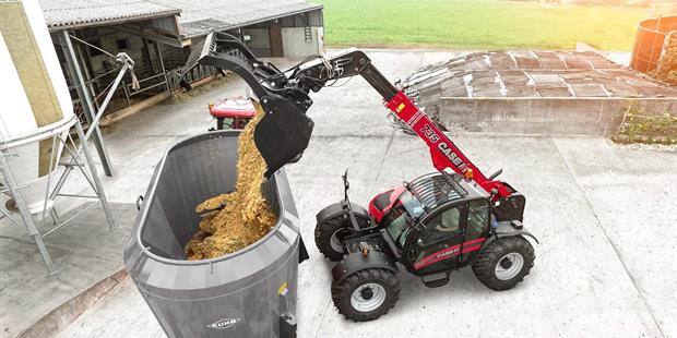 Migliorate le prestazioni dei modelli Farmlift da 120CV di Case IH grazie ai perfezionamenti apportati alla trasmissione e all'impianto idraulico